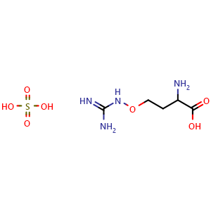 Chemical structure of DL-Canavanine Sulfate , CAS 1078611-11-6, AChemBlock U140790