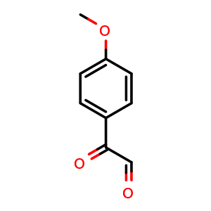 Chemical structure of 2-(4-Methoxyphenyl)-2-oxoacetaldehyde , CAS 1076-95-5, AChemBlock U140792