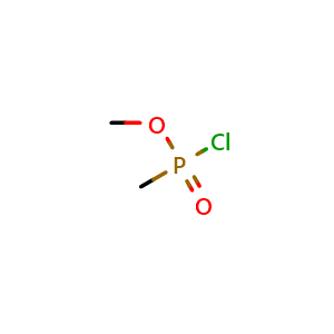 Chemical structure of Methyl Methylphosphonochloridate , CAS 1066-52-0, AChemBlock U140819