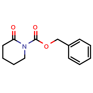 Chemical structure of Benzyl 2-oxopiperidine-1-carboxylate , CAS 106412-35-5, AChemBlock U140826