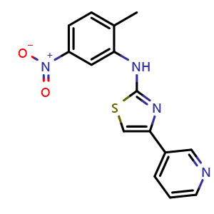 N-(2-Methyl-5-nitrophenyl)-4-(3-pyridyl)thiazol-2-amine