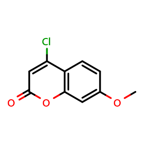 Chemical structure of 4-Chloro-7-methoxy-2H-chromen-2-one , CAS 103676-94-4, AChemBlock U140897