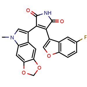 3-(5-fluoro-1-benzofuran-3-yl)-4-(5-methyl-5H-[1,3]dioxolo[4,5-f]indol-7-yl)-1H-pyrrole-2,5-dione