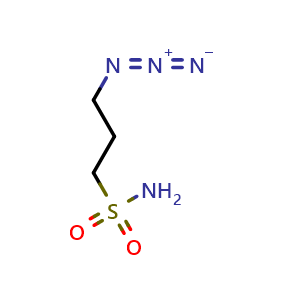 Chemical structure of 3-Azidopropane-1-sulfonamide , CAS 1034192-12-5, AChemBlock U140910
