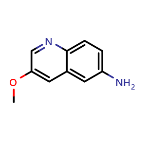 Chemical structure of 6-Amino-3-methoxyquinoline , CAS 103037-93-0, AChemBlock U140926