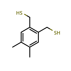 Chemical structure of 4,5-bis(mercaptomethyl)-o-xylene , CAS 10230-61-2, AChemBlock U140954