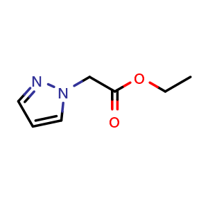 Chemical structure of Ethyl 2-(1-Pyrazolyl)acetate , CAS 10199-61-8, AChemBlock U140970