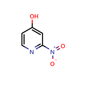 Chemical structure of 4-Hydroxy-2-nitropyridine , CAS 101654-28-8, AChemBlock U140988