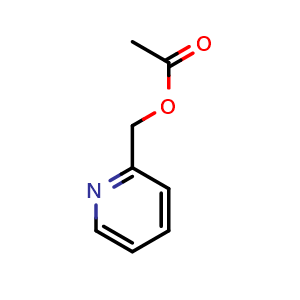 Chemical structure of Pyridin-2-ylmethyl acetate , CAS 1007-49-4, AChemBlock U141022