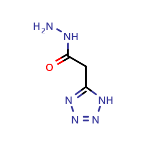 Chemical structure of Tetrazole-5-acetohydrazide , CAS 1002104-07-5, AChemBlock U141043
