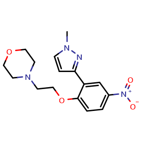 4-(2-(2-(1-methyl-1H-pyrazol-3-yl)-4-nitrophenoxy)ethyl)morpholine