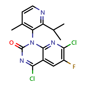 4,7-Dichloro-6-fluoro-1-(2-isopropyl-4-methyl-3-pyridyl)pyrido[2,3-d]pyrimidin-2(1H)-one