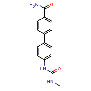 Chemical structure of 4'-(3-Methylureido)biphenyl-4-carboxamide , CAS 2227990-65-8, AChemBlock U141157