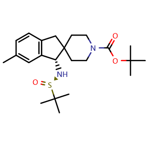 (S)-1'-Boc-1-[[(R)-tert-butylsulfinyl]amino]-6-methyl-1,3-dihydrospiro[indene-2,4'-piperidine]