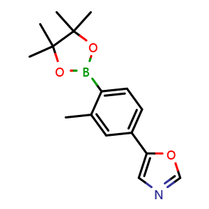 5-(3-methyl-4-(4,4,5,5-tetramethyl-1,3,2-dioxaborolan-2-yl)phenyl)oxazole