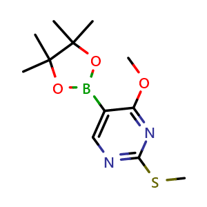 4-methoxy-2-(methylthio)-5-(4,4,5,5-tetramethyl-1,3,2-dioxaborolan-2-yl)pyrimidine