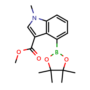 methyl 1-methyl-4-(4,4,5,5-tetramethyl-1,3,2-dioxaborolan-2-yl)-1H-indole-3-carboxylate