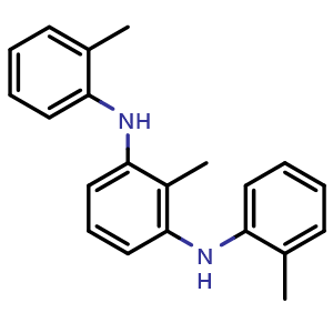 Chemical structure of 2-Methyl-N1,N3-di-o-tolyl-1,3-benzenediamine , CAS 2632340-48-6, AChemBlock U141436