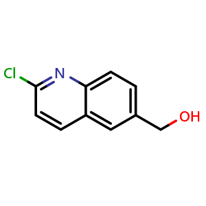Chemical structure of (2-chloroquinolin-6-yl)methanol , CAS 2379272-72-5, AChemBlock U141553