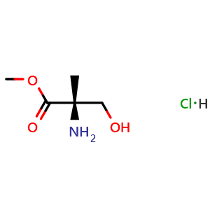 Chemical structure of D-alpha-Methylserine Methyl Ester hydrochloride , CAS 114396-63-3, AChemBlock U141597