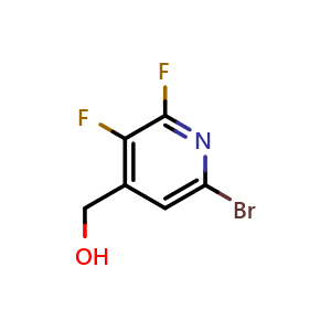 Chemical structure of (6-bromo-2,3-difluoropyridin-4-yl)methanol , CAS 2752123-49-0, AChemBlock U141628