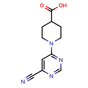 1-(6-Cyano-4-pyrimidinyl)piperidine-4-carboxylic acid