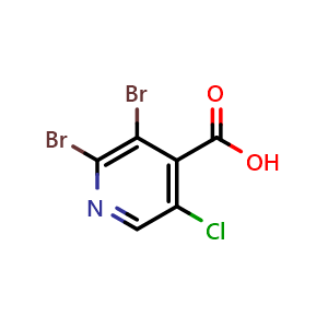 Chemical structure of 2,3-dibromo-5-chloroisonicotinic acid , CAS 2752020-36-1, AChemBlock U141681