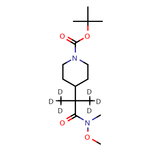 tert-butyl 4-(2-(N-methoxy-N-methylcarbamoyl)-1,1,1,3,3,3-hexadeuteriopropan-2-yl)piperidine-1-carboxylate