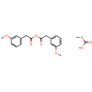 Chemical structure of 2-(3-Methoxyphenyl)acetic (methyl carbonic) anhydride , AChemBlock U141728