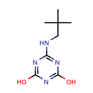 Chemical structure of N-Neopentylammelide , CAS 2227989-58-2, AChemBlock U141745