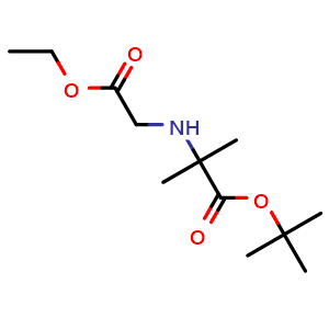 Chemical structure of Ethyl 2-(tert-butoxycarbonyl(isopropyl) amino)acetate , CAS 2740660-10-8, AChemBlock U141746