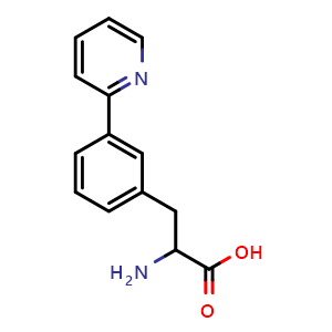 Chemical structure of 3-(2-Pyridyl)-DL-phenylalanine , CAS 2252156-23-1, AChemBlock U141767