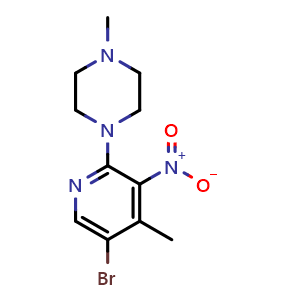 1-(5-bromo-4-methyl-3-nitropyridin-2-yl)-4-methylpiperazine