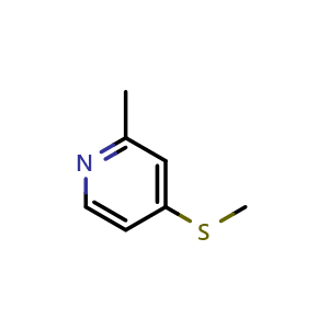 Chemical structure of 2-methyl-4-(methylthio)pyridine , CAS 2749402-92-2, AChemBlock U141785