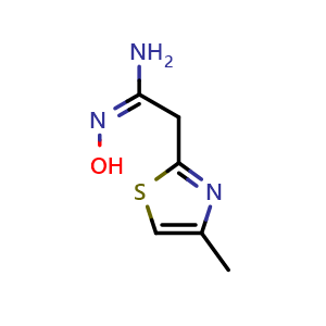 (E)-N'-hydroxy-2-(4-methylthiazol-2-yl)acetimidamide