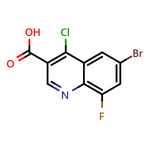 6-bromo-4-chloro-8-fluoroquinoline-3-carboxylic acid
