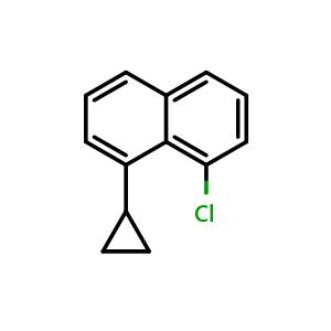 Chemical structure of 1-chloro-8-cyclopropylnaphthalene , CAS 2748632-84-8, AChemBlock U141833