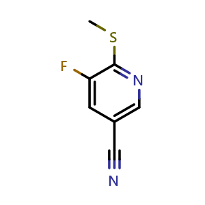 5-fluoro-6-(methylthio)nicotinonitrile