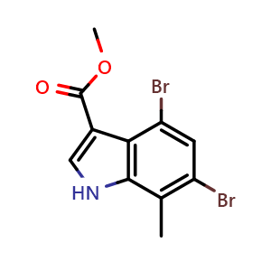 methyl 4,6-dibromo-7-methyl-1H-indole-3-carboxylate