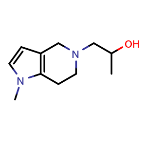 Chemical structure of 1-(1-methyl-1,4,6,7-tetrahydro-5H-pyrrolo[3,2-c]pyridin-5-yl)propan-2-ol , CAS 2742890-66-8, AChemBlock U142063