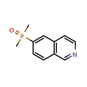 Chemical structure of isoquinolin-6-yldimethylphosphine oxide , CAS 2749397-68-8, AChemBlock U142084