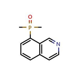 Chemical structure of isoquinolin-8-yldimethylphosphine oxide , CAS 2741499-44-3, AChemBlock U142086