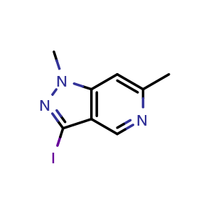 3-iodo-1,6-dimethyl-1H-pyrazolo[4,3-c]pyridine