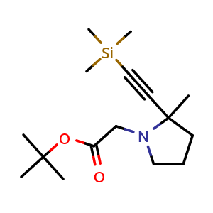 tert-Butyl 2-[2-Methyl-2-[(trimethylsilyl)ethynyl]-1-pyrrolidinyl]acetate
