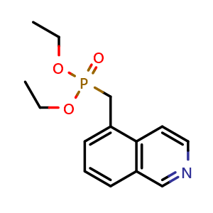 Chemical structure of diethyl (isoquinolin-5-ylmethyl)phosphonate , CAS 2748632-39-3, AChemBlock U142206