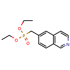 Chemical structure of diethyl (isoquinolin-6-ylmethyl)phosphonate , CAS 2749402-32-0, AChemBlock U142208
