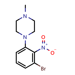 1-(3-bromo-2-nitrophenyl)-4-methylpiperazine
