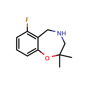 6-fluoro-2,2-dimethyl-2,3,4,5-tetrahydrobenzo[f][1,4]oxazepine