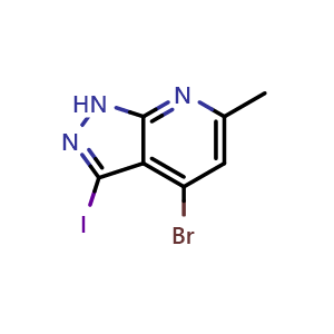 4-bromo-3-iodo-6-methyl-1H-pyrazolo[3,4-b]pyridine