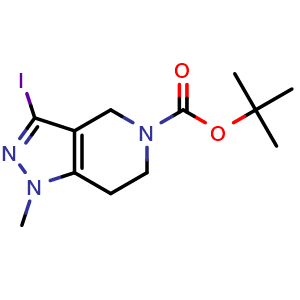 tert-butyl 3-iodo-1-methyl-1,4,6,7-tetrahydro-5H-pyrazolo[4,3-c]pyridine-5-carboxylate